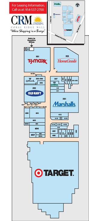 Store Directory for Coral Square - A Shopping Center In Coral